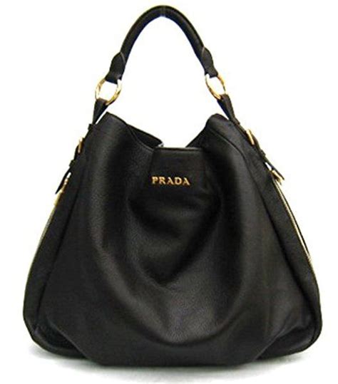 prada bag leather hobo black br4099|Prada hobo bag price.